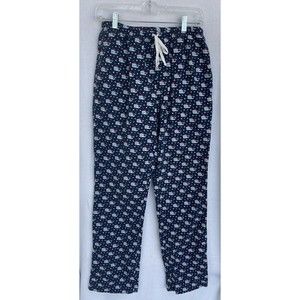 Vineyard Vines Pajama Pants Mens Womens XS Navy Santa Whale Flannel Bottoms